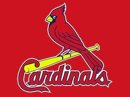 The st louis cardinals logo on a red background.