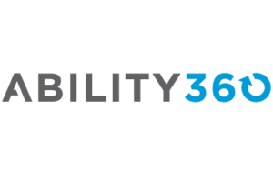 The ability 360 logo on a green background.