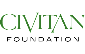 Civic foundation logo on a green background.