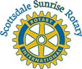 Scottsdale sunrise rotary logo.