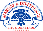 Making a difference thunderbirds charities logo.