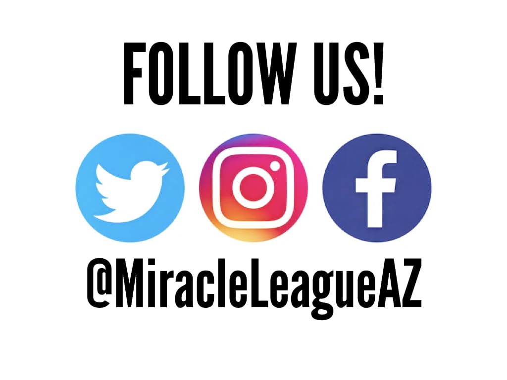 Miracle league az follow us on twitter and facebook.